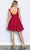 Poly USA 9214 - Sequin Velvet Fit and Flare Dress Homecoming Dresses