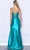 Poly USA 9252 - V-Neck Satin Prom Dress Prom Dresses