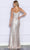 Poly USA 9288 - Sequined High Slit Prom Dress Prom Dresses