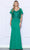 Poly USA 9318 - Flutter Sleeve Mermaid Gown Mother of the Bride Dresses XS / Emerald