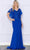 Poly USA 9318 - Flutter Sleeve Mermaid Gown Mother of the Bride Dresses XS / Royal