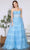 Poly USA 9328 - Sequin Tiered Prom Dress Prom Dresses XS / Blue