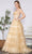 Poly USA 9328 - Sequin Tiered Prom Dress Prom Dresses XS / Champagne