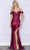 Poly USA 9350 - Sequin Embroidered Sweetheart Prom Dress Prom Dresses XS / Cherry Red