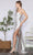 Poly USA 9358 - Beaded Foliage Asymmetrical Prom Dress Prom Dresses