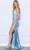 Poly USA 9358 - Beaded Foliage Asymmetrical Prom Dress Prom Dresses