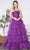 Poly USA 9386 - Strapless Tiered Prom Dress Prom Dresses XS / Purple
