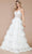 Poly USA 9402 - Embroidered Tiered A-Line Prom Dress Prom Dresses XS / Off-White