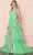 Poly USA 9406 - Glitter Sleeveless Tiered Prom Dress Prom Dresses