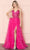 Poly USA 9408 - Sequined Illusion Bodice Prom Dress Prom Dresses XS / Pink