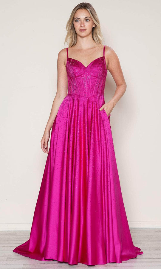 Poly USA 9610 - Sleeveless A-Line Prom Gown