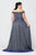 Poly USA W1096 - Off Shoulder Glitter Plus Prom Dress Special Occasion Dress