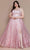Poly USA W1142 - Pearl Beaded Plus Prom Dress Prom Dresses 14W / Blush