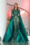 Portia and Scarlett 1705 - Jewel Neck Overskirt Evening Gown Evening Dresses 20 / Emerald Nude