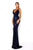 Portia and Scarlett GLISTEN - Backless Sequined Prom Dress Prom Dresses 4 / Navy