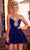 Portia and Scarlett PS202205 - Plunging Strapless Cocktail Dress Special Occasion Dress 00 / Cobalt