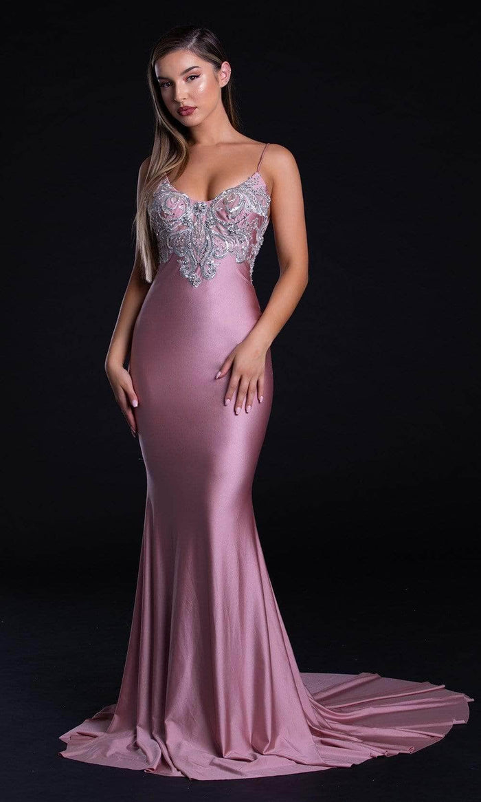 Portia and Scarlett PS21226 - Embroidered Mermaid Prom Dress Prom Dresses 6 / Blush