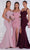 Portia and Scarlett PS21258 - Draped Mermaid Evening Gown Special Occasion Dress 0 / Blush