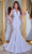 Portia and Scarlett PS23026 - Asymmetrical Sequin Evening Gown Special Occasion Dress 0 / Lilac