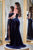 Portia and Scarlett PS23030 - Bejeweled Velvet Evening Gown Evening Dresses