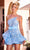 Portia and Scarlett PS23164 - Embellished Trumpet Homecoming Dress Special Occasion Dress 00 / Blue