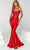 Portia and Scarlett PS23305 - Beaded Mermaid Evening Gown Special Occasion Dress 0 / Red