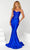 Portia and Scarlett PS23305 - Strapless V-Neck Evening Gown Evening Dresses 10 / Red