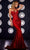 Portia and Scarlett PS23454 - Metallic Corset Evening Gown Special Occasion Dress 0 / Red