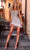 Portia and Scarlett PS23555C - Beaded Plunging Homecoming Dress Special Occasion Dress 00 / Silver AB