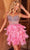 Portia and Scarlett PS23557C - Feather Skirt Homecoming Dress Special Occasion Dress
