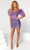Portia and Scarlett PS23731C - Feathered Corset Homecoming Dress Special Occasion Dress 00 / Purple