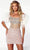 Portia and Scarlett PS23731C - Feathered Corset Homecoming Dress Special Occasion Dress 00 / Silver AB