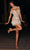 Portia and Scarlett PS23733C - Grecian Beauty Short Dress Special Occasion Dress 00 / Silver Nude