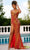 Portia and Scarlett PS23824 - Sequin Mermaid Prom Dress Special Occasion Dress 00 / Burnt-Orange
