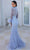 Portia and Scarlett PS23984 - High Neck Long Sleeve Trumpet Dress Evening Dresses