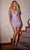 Portia and Scarlett PS24003 - Plunging Sheath Homecoming Dress Homecoming Dresses 0 / Lilac