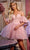 Portia and Scarlett PS24006 - Puff Sleeve A-Line Homecoming Dress Cocktail Dresses 0 / Pink