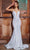 Portia and Scarlett PS24038 - Sequin Sweetheart Prom Dress Special Occasion Dress 00 / Cinderella-Blue