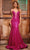 Portia and Scarlett PS24038 - Spaghetti Strap Corset Prom Dress Special Occasion Dress 00 / Hot-Pink