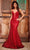 Portia and Scarlett PS24038 - Spaghetti Strap Corset Prom Dress Special Occasion Dress 00 / Red