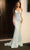 Portia and Scarlett PS24041 - Sequin Plunge Prom Dress Special Occasion Dress 00 / Cinderella-Blue
