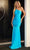 Portia and Scarlett PS24051X - Asymmetrical Trumpet Prom Dress Special Occasion Dress 00 / Aqua