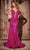 Portia and Scarlett PS24055 - Sequin Plunge Prom Dress Special Occasion Dress 00 / Hot-Pink
