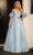 Portia and Scarlett PS24066 - Sweetheart Ballgown with Slit Special Occasion Dress 00 / Blue