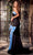 Portia and Scarlett PS24069 - Bow Detailed Slit Prom Dress Special Occasion Dress 00 / Black-Blue