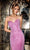Portia and Scarlett PS24181 - Rhinestone Ornate Prom Dress with Slit Special Occasion Dress 00 / Pink