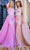 Portia and Scarlett PS24251 - Plunging Sweetheart Overskirt Prom Gown Special Occasion Dress 00 / Pink