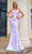 Portia and Scarlett PS24316 - Strapless Corset Bodice Prom Gown Special Occasion Dress 00 / Pink-Multi