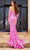 Portia and Scarlett PS24319 - Floral Sequined V-Neck Prom Gown Special Occasion Dress