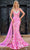 Portia and Scarlett PS24340 - Strapless Beaded Prom Gown Special Occasion Dress 00 / Pink-Multi